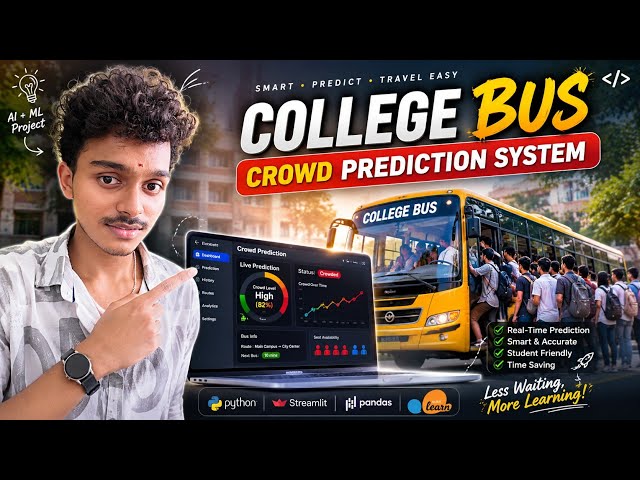 College Bus Crowd Prediction System 🚌 | AI & ML Project | Python + Streamlit