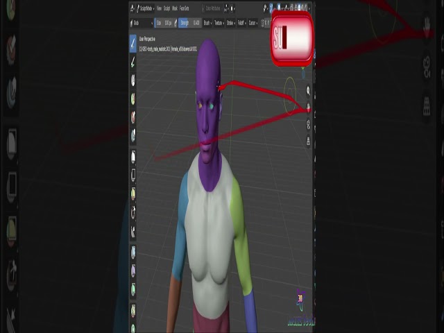 Human Base Meshes Bundle in Blender #shorts