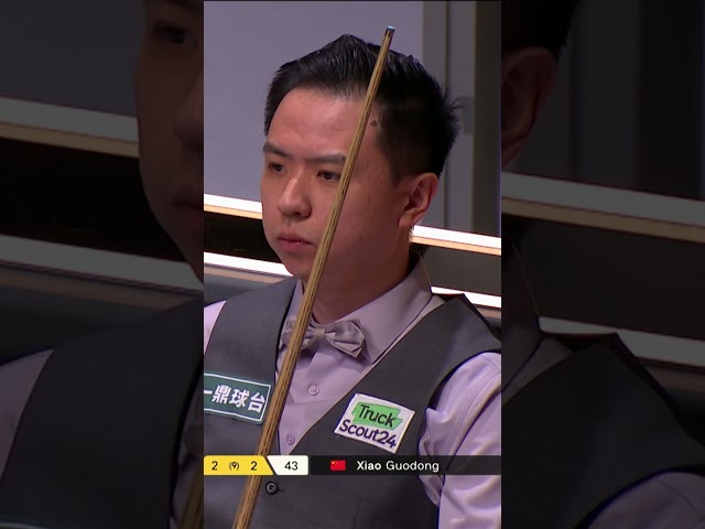 A brilliant snooker from Xiao Guodong at the German Masters in his match against Judd Trump 👏