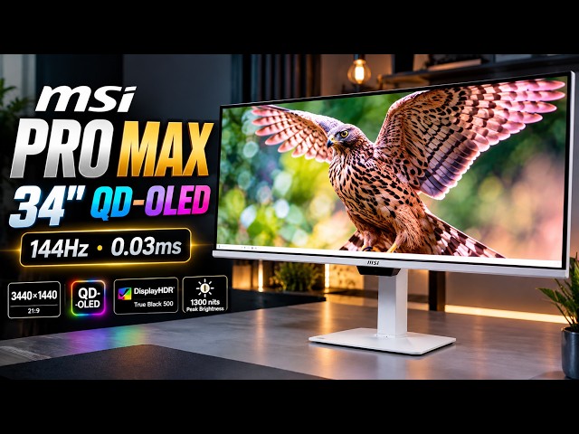 MSI PRO MAX 341QPXW14G – 5th Gen QD-OLED Ultrawide Monitor Review