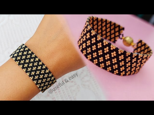 The art of Beaded Elegance/Beaded Bracelet Tutorial/ Useful & Easy