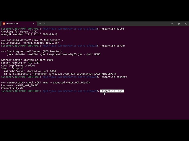 Day 25: Build a Java NIO TCP Server (Reactor Pattern)