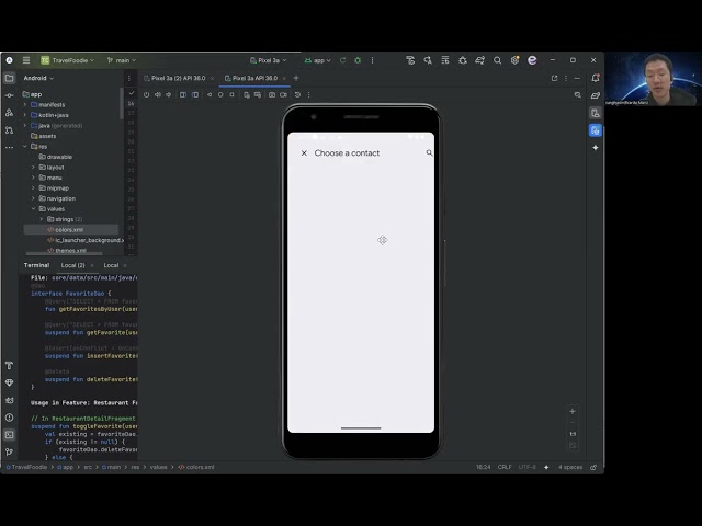 Android Programming:Travel Foodie Demonstration video