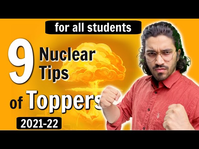 Class 12 | JEE/NEET | 9 Most Important Study Tips🔥 | 2021-22