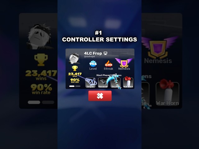 #1 Controller settings #roblox #robloxpvp #robloxrivals #gaming