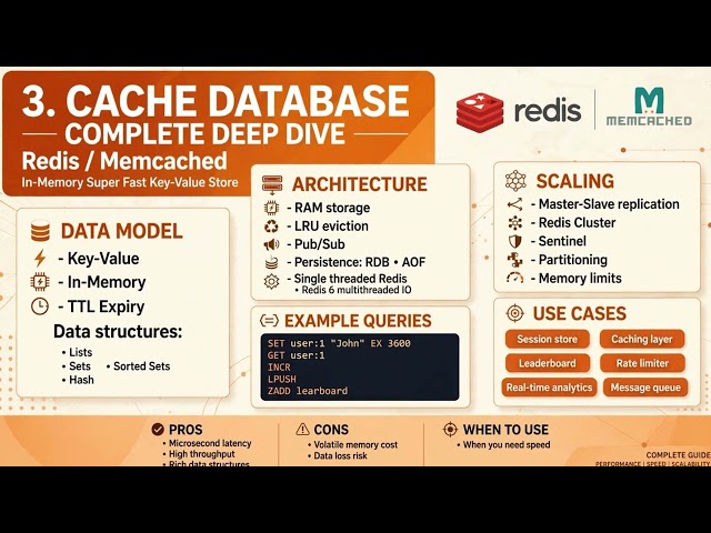 SQL,NoSQL, Cache,Graph,Vector databases deep dive..
