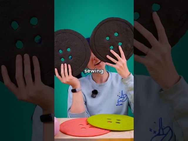 I can't believe I made these GIANT Coraline button eye cookies!