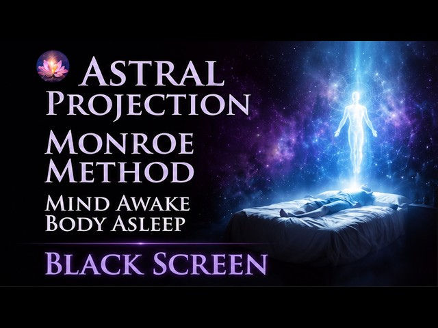 Astral Projection ✨ Monroe Method | Mind Awake Body Asleep | OBE | Schumann Resonance | Black Screen