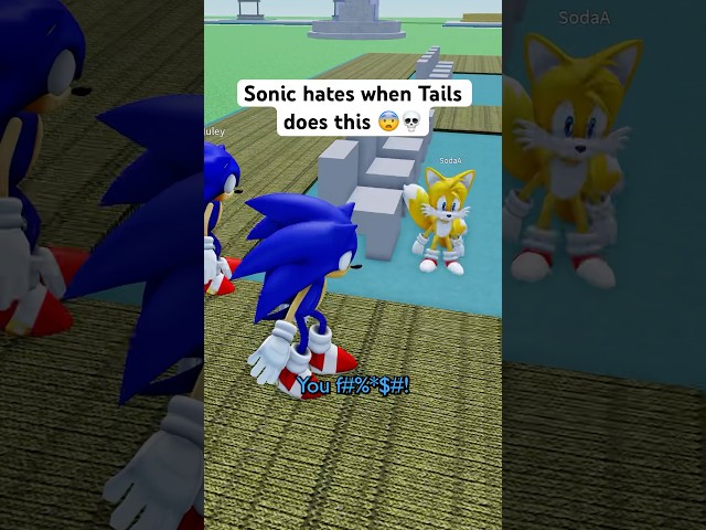 SONIC CATCHES TAILS AGAIN 😨💀 #roblox #micup #sonic