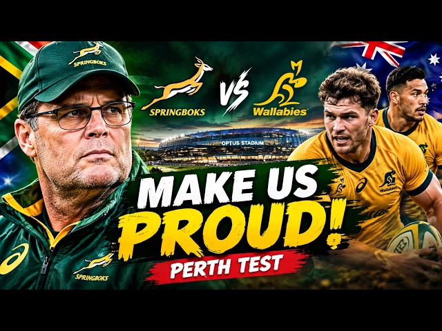 Springboks vs Wallabies: Rassie’s BIG Pledge | Can Boks Handle Perth’s New Challenge? 🔥 #Springboks