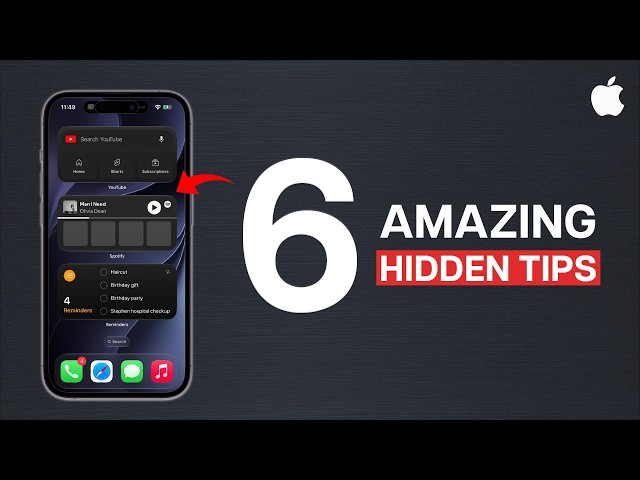 6 Amazing HIDDEN iPhone Tips.