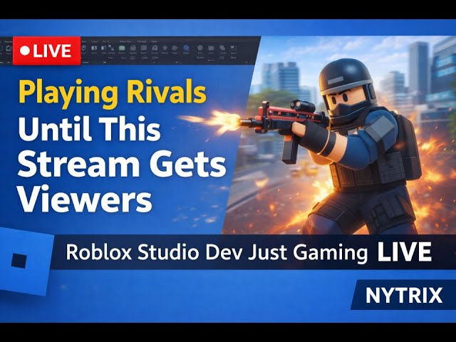 Running Rivals 1v1s Until Someone Joins the Stream 😈 | Roblox LIVE
