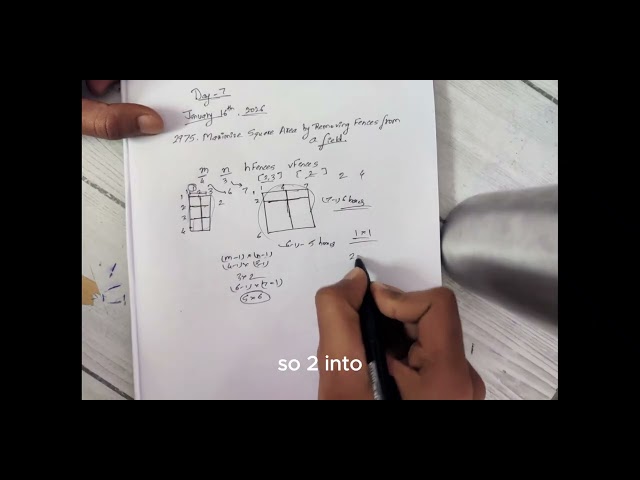 Day 7 - LeetCode - 2975. Maximize Square Area by Removing Fences From a Field