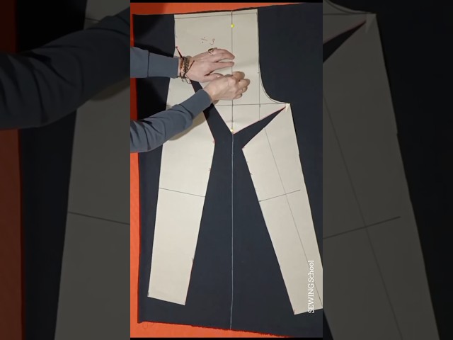 💥Everyone can sew/Very easy baggy trouser cutting and sewing  #shortvideo #short #shorts
