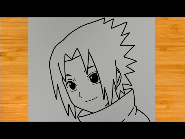 How to Draw Sasuke Uchiha kid Step by Step | Easy Drawing Anime Tutorial