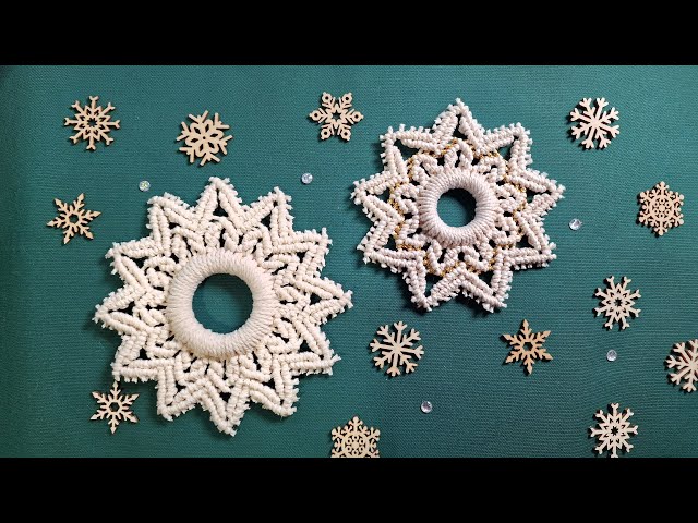 DIY Macrame Star Ornament Tutorial | Handmade Christmas Tree Decoration