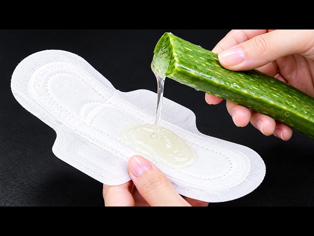 Every house needs this and no one does it! Just aloe vera into a Sanitary Pad be Amazing discovery!!