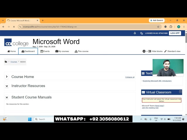 Word Chapter 1: Hands-On Exercise 2 Simulation Training | Word Chapter 1 Simulation Exam Hands on