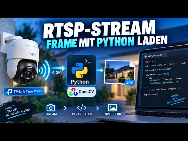 RTSP with Python & OpenCV: Extracting frames from the Tapo C500 live stream