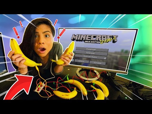 USING BANANAS TO CONTROL MINECRAFT !?
