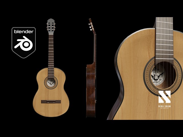 Classic Guitar | Blender Tutorial