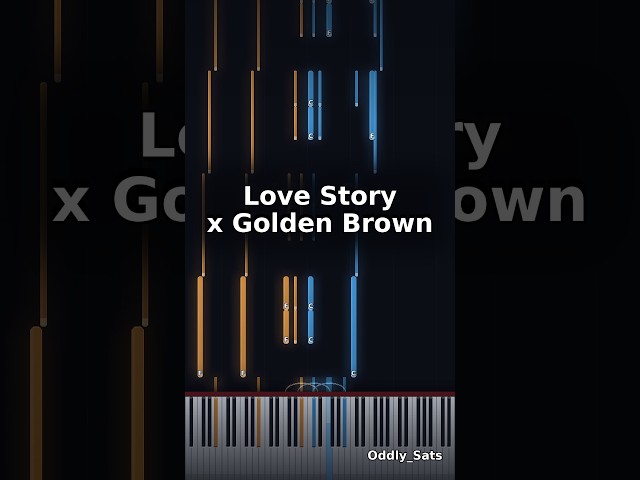 Love Story x Golden Brown | Piano Mashup #shorts