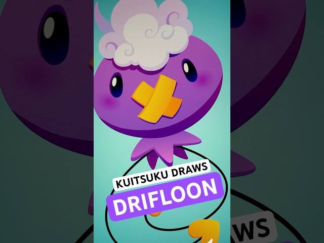 Kuitsuku Draws Drifloon #shortsviral