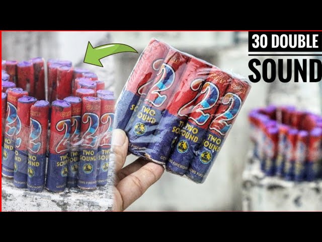30 Double Sound Ek Sath💥 Handmade 60 Shots DIY• Diwali 2021 Firecrackers Experiment & Testing