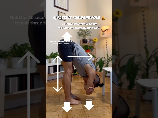 4 SAFE AND EFFECTIVE HAMSTRING STRETCHES #yogawithdj #hamstringflexibility