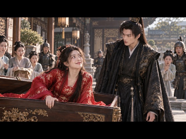 😂女孩穿越成王妃，刚从棺材里爬出来就把全王府吓懵，连冷面王爷都看呆了！👑