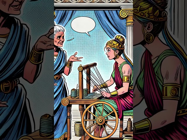 Arachne: The Cunning Weaver Who Challenged a Goddess 👑 #greekgods
