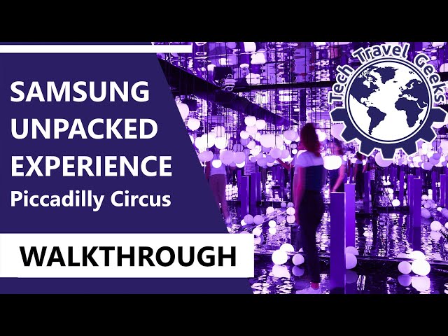 Samsung Galaxy Unpacked Experience Pop-Up in Piccadilly Circus, London, UK - Shot On Galaxy A53 5G