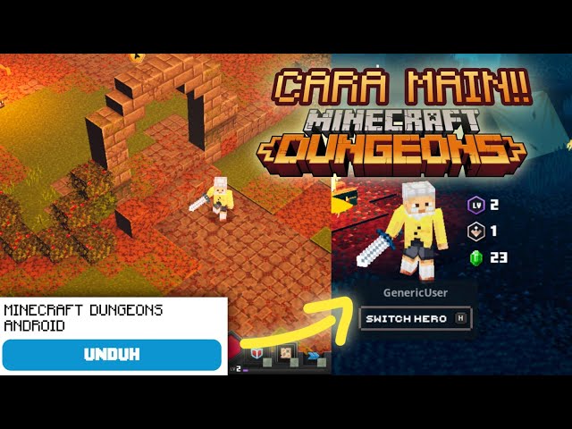 Akhirnya Rilis! Cara Mudah Pasang Minecraft Dungeons Di Android+Alternatif Link Download