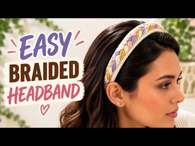 The Easiest Macrame Braided Headband You’ll Ever Make | DIY Tutorial