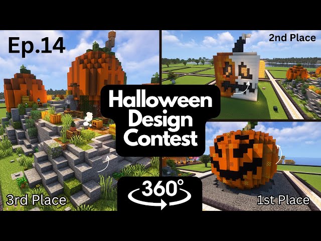 [4K 360] Minecraft Halloween Design Contest | ElationStation | Ep.14