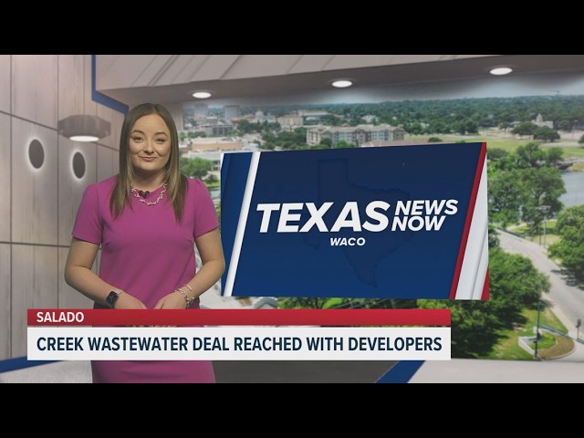 Creek wastewater deal reached with developers | Texas News Now