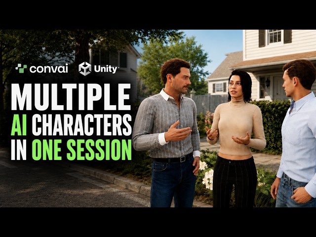 How to Set Up Multiple AI Characters in One Unity Session - Part 1 | Convai Multi-Character Tutorial