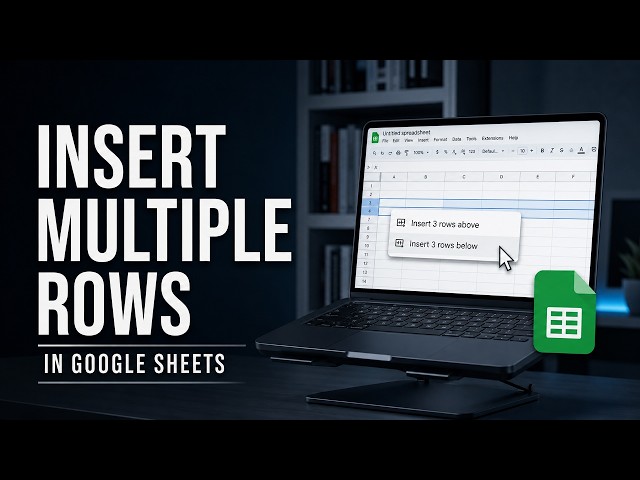 How to Insert Multiple Rows in Google Sheets (Step-by-Step Guide)