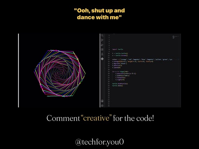 Watch Python Turn Code Into Art!✨🌀