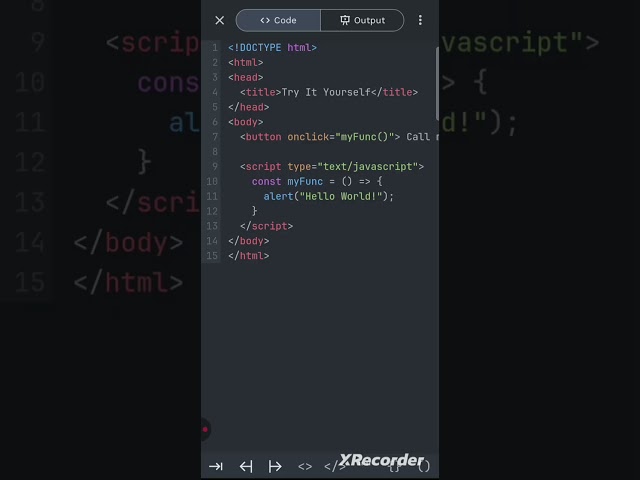 Js Arrow function #javascript #coding