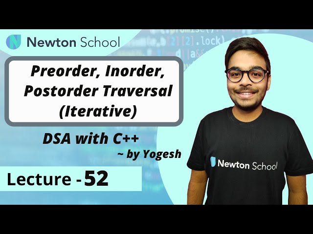 Preorder, Inorder, Postorder Traversal | Iterative | Binary Tree | Episode 52 | Yogesh Yogendra