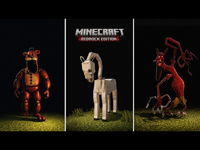 10 New Horror Mods For Minecraft BEDROCK/POCKET EDITION | Minecraft Horror Mods For Bedrock Edition