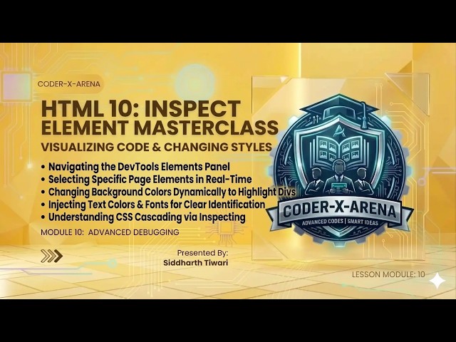 HTML 10: Master DevTools Inspect Element to Visualize & Debug Code Fast