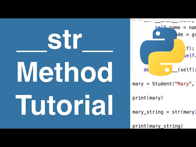 __str__ Method | Python Tutorial