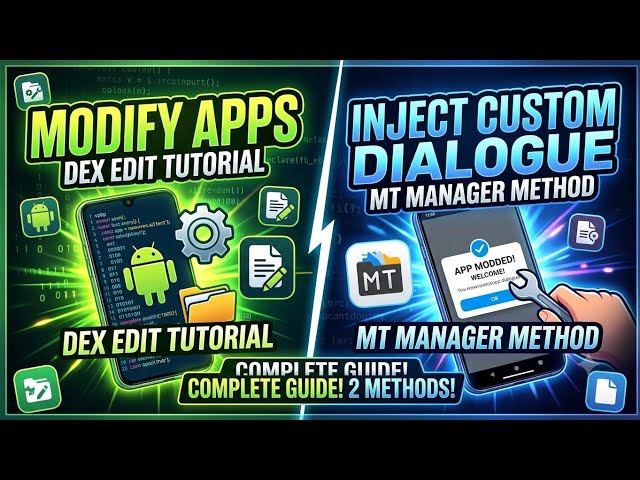 How to Modify Android APKs | Dex Editor & MT Manager Tutorial 
