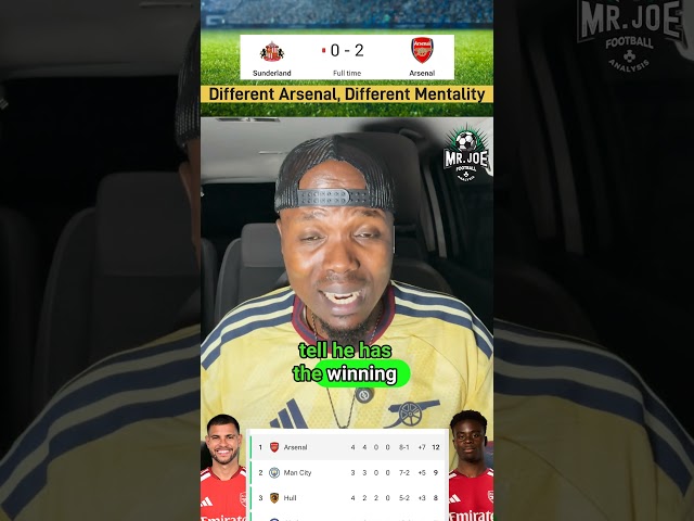 Sunderland 0-2 Arsenal. Different Arsenal, Different Mentality. Post Match Reaction