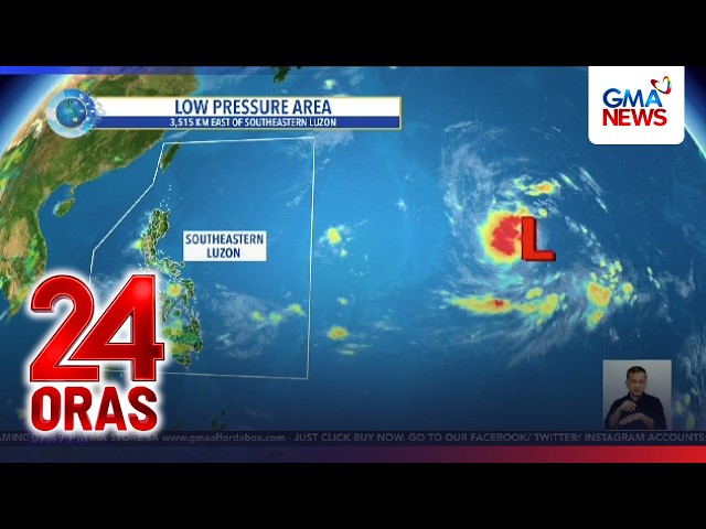 Bagong LPA na mataas ang tsansa na maging bagyo, nabuo sa labas ng PAR | 24 Oras