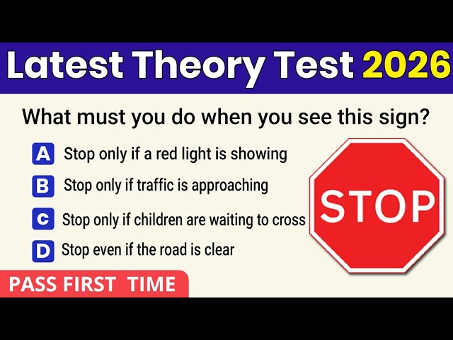 Theory Test 2026 UK | NEW Questions and Answers | Pass First Time