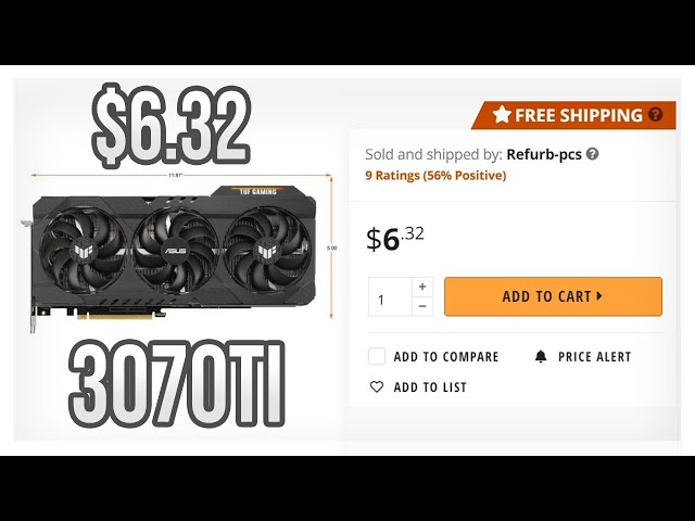 I Bought A $6.32 3070ti From Newegg.com And Got A MASSIVE Surprise #shorts