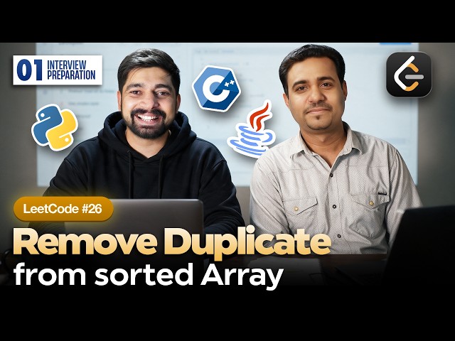 01 Remove Duplicate Elements in Array | Chai aur Leetcode (Array)
